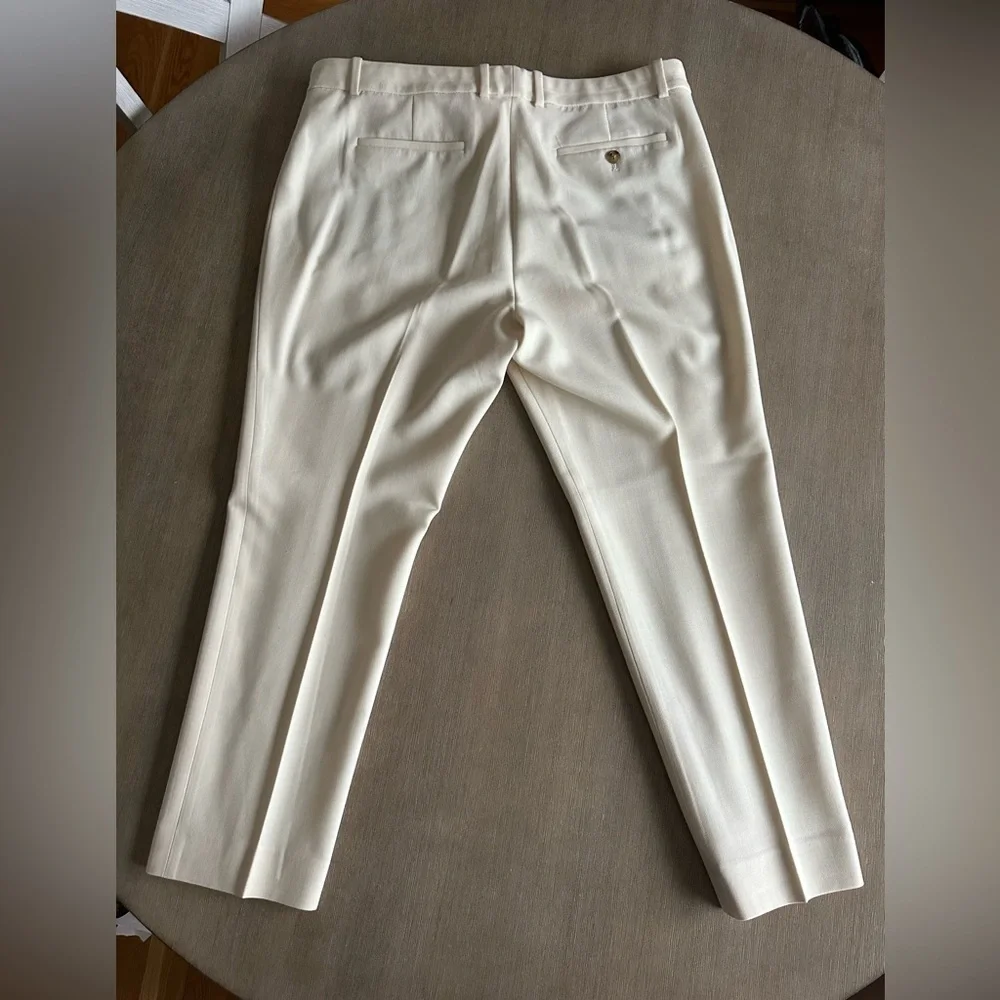 J. Crew women’s Maddie ivory wool Dress Pants 14